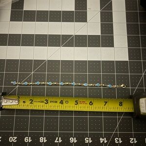 Gold laminated and Blue Bracelet